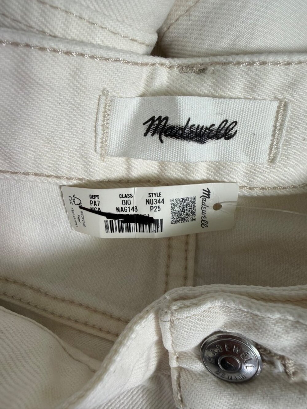 NWT Madewell Darted Barrel Leg Jeans Size 25 Petite Vintage Canvas Preppy Trendy - Picture 4 of 16